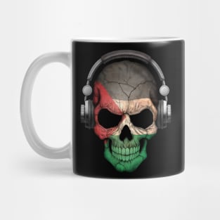 Dark Skull Deejay with Palestinian Flag Mug